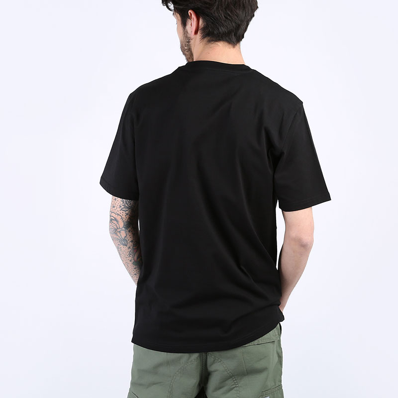 мужская черная футболка Carhartt WIP S/S Base T-Shirt I026264-blk/wht - цена, описание, фото 3